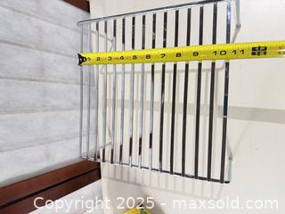 MaxSold Auction: Green Saucepan with Lid, Chrome Shelf Rack & Lemon Plate - Warwick (Rhode Island, USA) SELLER MANAGED Reseller Online Auction - Warwick Avenue