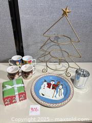 MaxSold Auction: Holiday Tableware & Tabletop Decor Lot, Snowman Theme - Warwick (Rhode Island, USA) SELLER MANAGED Reseller Online Auction - Warwick Avenue