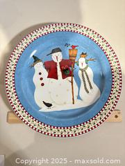 MaxSold Auction: Holiday Tableware & Tabletop Decor Lot, Snowman Theme - Warwick (Rhode Island, USA) SELLER MANAGED Reseller Online Auction - Warwick Avenue