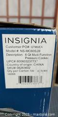 MaxSold Auction: Insignia NS-MC60SS9 6-Quart Multi-Function Electric Pressure Cooker - Warwick (Rhode Island, USA) SELLER MANAGED Reseller Online Auction - Warwick Avenue