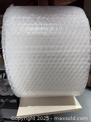 MaxSold Auction: Large Bubble Wrap Roll, Clear Polyethylene, 1"+ Bubbles - Warwick (Rhode Island, USA) SELLER MANAGED Reseller Online Auction - Warwick Avenue