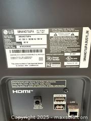 MaxSold Auction: LG NanoCell 50NANO75UPA 50-inch 4K TV - Warwick (Rhode Island, USA) SELLER MANAGED Reseller Online Auction - Warwick Avenue