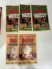 MaxSold Auction: Lot of 11 Vintage Promotional Mini- Comics - Popeye, DC, Kenner - Warwick (Rhode Island, USA) SELLER MANAGED Reseller Online Auction - Warwick Avenue