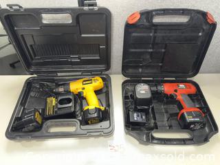 MaxSold Auction: Lot of 2 12V Cordless Drills — DeWalt & Black & Decker - Warwick (Rhode Island, USA) SELLER MANAGED Reseller Online Auction - Warwick Avenue