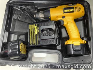 MaxSold Auction: Lot of 2 12V Cordless Drills — DeWalt & Black & Decker - Warwick (Rhode Island, USA) SELLER MANAGED Reseller Online Auction - Warwick Avenue
