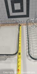 MaxSold Auction: Lot of 3 Rectangular Tempered Glass Baking Dishes (Pyrex/Anchor Hocking) - Warwick (Rhode Island, USA) SELLER MANAGED Reseller Online Auction - Warwick Avenue