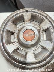 MaxSold Auction: Lot of 5 Metal Wheel Covers / Hubcaps (approx. 13–15 in.) - Warwick (Rhode Island, USA) SELLER MANAGED Reseller Online Auction - Warwick Avenue
