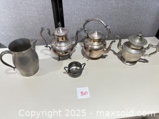 MaxSold Auction: Lot of 5 Vintage Tea and Coffee Service Pieces - Warwick (Rhode Island, USA) SELLER MANAGED Reseller Online Auction - Warwick Avenue