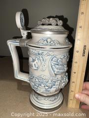 MaxSold Auction: Lot of 6 Lidded Collectible Beer Steins — Ceramic/Stoneware - Warwick (Rhode Island, USA) SELLER MANAGED Reseller Online Auction - Warwick Avenue