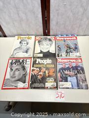 MaxSold Auction: Lot of 6 Vintage Newsweek, Time & People Magazines (1990s–2000s) - Warwick (Rhode Island, USA) SELLER MANAGED Reseller Online Auction - Warwick Avenue