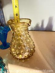 MaxSold Auction: Lot of 7 Pressed Glass Hobnail Pitchers & Vases - Warwick (Rhode Island, USA) SELLER MANAGED Reseller Online Auction - Warwick Avenue