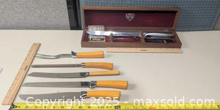 MaxSold Auction: Mixed Cutting Utensil Lot - Gerber Carving Set + Kitchen Cutting Utensil (8 pcs) - Warwick (Rhode Island, USA) SELLER MANAGED Reseller Online Auction - Warwick Avenue