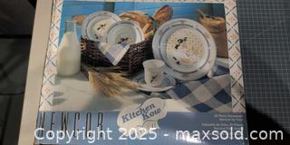 MaxSold Auction: Newcor Kitchen Krow 20-Piece Stoneware Dinnerware Set (Service for Four) - Warwick (Rhode Island, USA) SELLER MANAGED Reseller Online Auction - Warwick Avenue