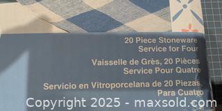 MaxSold Auction: Newcor Kitchen Krow 20-Piece Stoneware Dinnerware Set (Service for Four) - Warwick (Rhode Island, USA) SELLER MANAGED Reseller Online Auction - Warwick Avenue