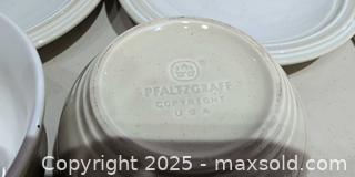 MaxSold Auction: Pfaltzgraff Stoneware Dinner/Salad/Bowl/Mug Set — Cream Speckle - Warwick (Rhode Island, USA) SELLER MANAGED Reseller Online Auction - Warwick Avenue