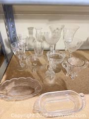 MaxSold Auction: Princess House Assorted Vintage Pressed & Etched Glassware (12 pc) - Warwick (Rhode Island, USA) SELLER MANAGED Reseller Online Auction - Warwick Avenue