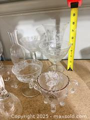 MaxSold Auction: Princess House Assorted Vintage Pressed & Etched Glassware (12 pc) - Warwick (Rhode Island, USA) SELLER MANAGED Reseller Online Auction - Warwick Avenue