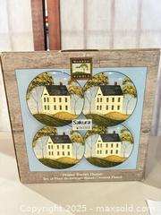 MaxSold Auction: Sakura by Oneida "Home Sweet Home" Stoneware Plates & Mugs (8pc) - Warwick (Rhode Island, USA) SELLER MANAGED Reseller Online Auction - Warwick Avenue