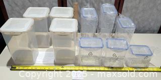 MaxSold Auction: Set of 10 Lock & Lock Co. Clear Plastic Food Storage Containers with Lids - Warwick (Rhode Island, USA) SELLER MANAGED Reseller Online Auction - Warwick Avenue
