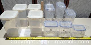 MaxSold Auction: Set of 10 Lock & Lock Co. Clear Plastic Food Storage Containers with Lids - Warwick (Rhode Island, USA) SELLER MANAGED Reseller Online Auction - Warwick Avenue