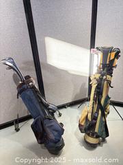 MaxSold Auction: Set of 2 Golf Carry/Stand Bags with Clubs (Callaway + Other) - Warwick (Rhode Island, USA) SELLER MANAGED Reseller Online Auction - Warwick Avenue