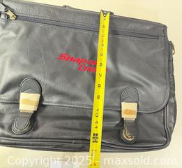 MaxSold Auction: Snap-on Black Faux Leather Briefcase/Duffel Bag (Medium) - Warwick (Rhode Island, USA) SELLER MANAGED Reseller Online Auction - Warwick Avenue