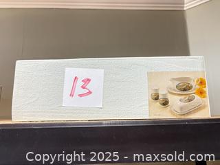 MaxSold Auction: Studio Nova Ceramic Floral Medallion Gravy Boat, Butter Dish, Salt & Pepper - Warwick (Rhode Island, USA) SELLER MANAGED Reseller Online Auction - Warwick Avenue