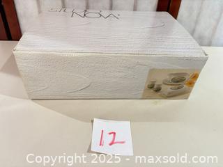 MaxSold Auction: Studio Nova Dinner & Serving Set — Pastoral Farm Medallion (Boxed) - Warwick (Rhode Island, USA) SELLER MANAGED Reseller Online Auction - Warwick Avenue