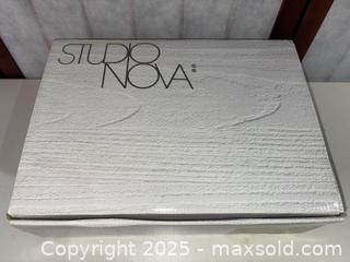 MaxSold Auction: Studio Nova Dinner & Serving Set — Pastoral Farm Medallion (Boxed) - Warwick (Rhode Island, USA) SELLER MANAGED Reseller Online Auction - Warwick Avenue