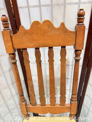 MaxSold Auction: Vintage Ladder-Back Side/Dining Chair with Woven Rush Seat - Warwick (Rhode Island, USA) SELLER MANAGED Reseller Online Auction - Warwick Avenue