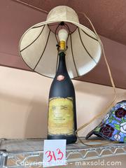 MaxSold Auction: Vintage Meister’s Bottle Table Lamp - Warwick (Rhode Island, USA) SELLER MANAGED Reseller Online Auction - Warwick Avenue