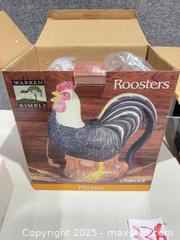 MaxSold Auction: Warren Kimble by Sakura Rooster Pitcher & 2-Piece Serving Set - Warwick (Rhode Island, USA) SELLER MANAGED Reseller Online Auction - Warwick Avenue