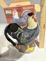 MaxSold Auction: Warren Kimble by Sakura Rooster Pitcher & 2-Piece Serving Set - Warwick (Rhode Island, USA) SELLER MANAGED Reseller Online Auction - Warwick Avenue
