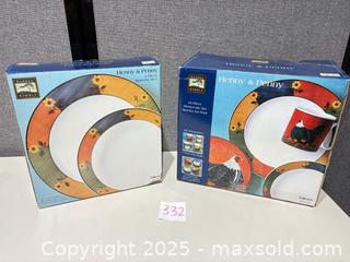 MaxSold Auction: Warren Kimble Henny & Penny Stoneware Dinnerware Lot - Warwick (Rhode Island, USA) SELLER MANAGED Reseller Online Auction - Warwick Avenue