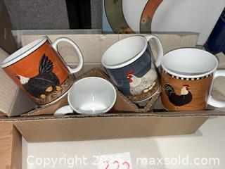 MaxSold Auction: Warren Kimble Henny & Penny Stoneware Dinnerware Lot - Warwick (Rhode Island, USA) SELLER MANAGED Reseller Online Auction - Warwick Avenue