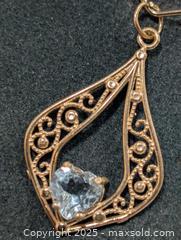 MaxSold Auction: 10K(0.91g)Blue Topaz(0.90ct) Pendant  - Toronto (Ontario, Canada) PARTNER MANAGED Downsizing Online Auction - Queen Street East