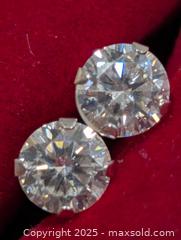 MaxSold Auction: 10K Moissanite(1.36ct) Earring  - Toronto (Ontario, Canada) PARTNER MANAGED Downsizing Online Auction - Queen Street East