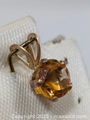 MaxSold Auction: 14K Citrine Pendant  - Toronto (Ontario, Canada) PARTNER MANAGED Downsizing Online Auction - Queen Street East