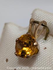 MaxSold Auction: 14K Citrine Pendant  - Toronto (Ontario, Canada) PARTNER MANAGED Downsizing Online Auction - Queen Street East