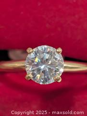 MaxSold Auction: Certified 10K(2.25g) Moissanite(1ct)Ring - Toronto (Ontario, Canada) PARTNER MANAGED Downsizing Online Auction - Queen Street East