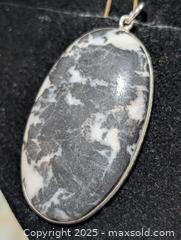 MaxSold Auction: Silver(10.85g)zebra jasper Pendant  - Toronto (Ontario, Canada) PARTNER MANAGED Downsizing Online Auction - Queen Street East