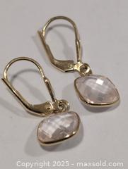 MaxSold Auction: Silver(2.02g)Rose Quartz Earring  - Toronto (Ontario, Canada) PARTNER MANAGED Downsizing Online Auction - Queen Street East