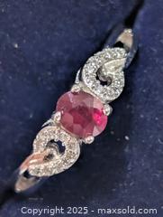 MaxSold Auction: Silver(2.07g)Ruby Ring,size 9  - Toronto (Ontario, Canada) PARTNER MANAGED Downsizing Online Auction - Queen Street East