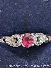 MaxSold Auction: Silver(2.07g)Ruby Ring,size 9  - Toronto (Ontario, Canada) PARTNER MANAGED Downsizing Online Auction - Queen Street East