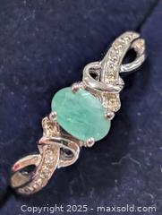 MaxSold Auction: Silver(2.10g) Emerald Ring,size 8  - Toronto (Ontario, Canada) PARTNER MANAGED Downsizing Online Auction - Queen Street East