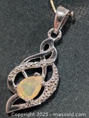 MaxSold Auction: Silver(2.19g)Opal Pendant  - Toronto (Ontario, Canada) PARTNER MANAGED Downsizing Online Auction - Queen Street East