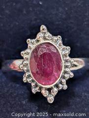 MaxSold Auction: Silver(2.22g)Ruby Ring,size 7  - Toronto (Ontario, Canada) PARTNER MANAGED Downsizing Online Auction - Queen Street East