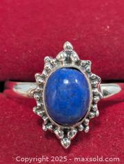 MaxSold Auction: Silver(2.31g)Lapis Lazuli Ring,size 8  - Toronto (Ontario, Canada) PARTNER MANAGED Downsizing Online Auction - Queen Street East