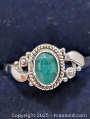 MaxSold Auction: Silver(2.34g)Emerald Ring,size 9  - Toronto (Ontario, Canada) PARTNER MANAGED Downsizing Online Auction - Queen Street East