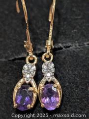 MaxSold Auction: Silver(2.41g) Amethyst Earring  - Toronto (Ontario, Canada) PARTNER MANAGED Downsizing Online Auction - Queen Street East